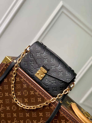 LV M46595 Louis Vuitton Pochette M¨¦tis East West Handbag Black - Default Title - View 1