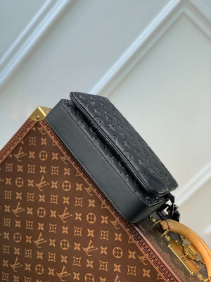 LV M46602 Louis Vuitton Trio Messenger Bag Monogram Shadow Leather - Default Title - View 5