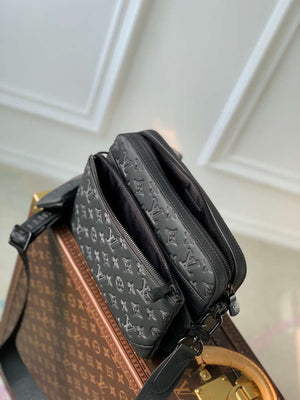 LV M46602 Louis Vuitton Trio Messenger Bag Monogram Shadow Leather - Default Title - View 8