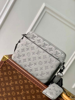 LV M46603 Louis Vuitton Trio Messenger Anthracite Gray - Default Title - View 1