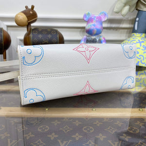 LV M46629 Louis Vuitton OnTheGo PM Handbag Beige - Default Title - View 4