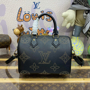 LV M46736 Louis Vuitton Speedy Bandouliere 25 Handbag Black - Default Title - View 2