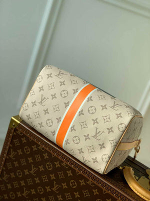 LV M46749 Louis Vuitton Speedy Bandouliere 25 Handbag Beige/Ocher - Default Title - View 4