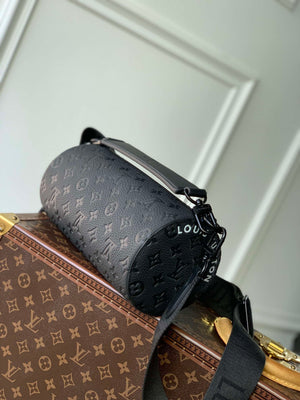 LV M46796 Louis Vuitton Soft Polochon PM Monogram Black - Default Title - View 3