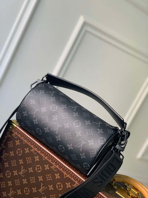 LV M46796 Louis Vuitton Soft Polochon PM Monogram Eclipse - Default Title - View 2