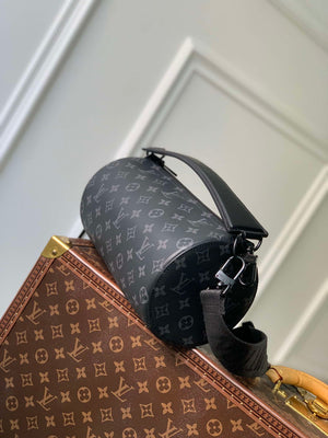 LV M46796 Louis Vuitton Soft Polochon PM Monogram Eclipse - Default Title - View 4
