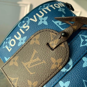 LV M46803 Louis Vuitton Keepall Bandouliere 25 City Bag Atlantic Blue - Default Title - View 8