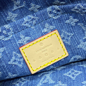 LV M46829 Louis Vuitton Sunset Monogram Denim Handbag Blue - Default Title - View 8