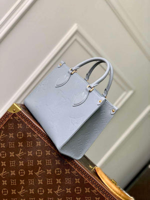 LV M46840 Louis Vuitton OnTheGo PM Handbag Blue Hour - Default Title - View 2