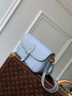 LV M46846 Louis Vuitton Diane Satchel Bag Blue Hour - Default Title - View 4