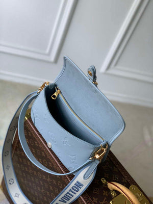 LV M46846 Louis Vuitton Diane Satchel Bag Blue Hour - Default Title - View 6