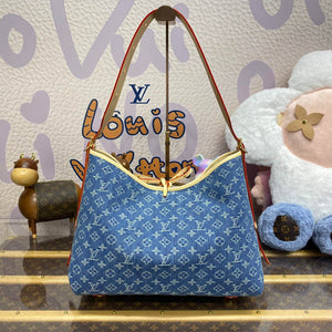 LV M46855 Louis Vuitton CarryAll MM Bag Monogram Denim - Default Title - View 2