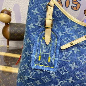 LV M46855 Louis Vuitton CarryAll MM Bag Monogram Denim - Default Title - View 6