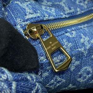 LV M46855 Louis Vuitton CarryAll MM Bag Monogram Denim - Default Title - View 7