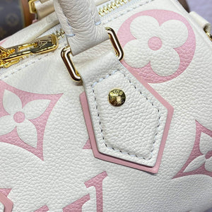LV M46875 Louis Vuitton Speedy Bandouliere 20 Handbag Latte/Chamallow - Default Title - View 5