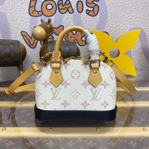 LV M46895 Louis Vuitton Nano Alma Bag White - Default Title - View 1