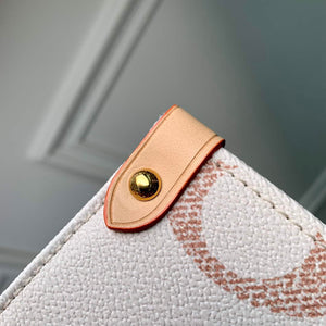 LV M46912 Louis Vuitton OnTheGo MM Tote Bag Beige - Default Title - View 5