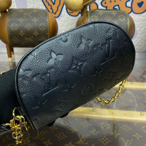 LV M46917 Louis Vuitton Mini Bumbag Monogram Empreinte Black - Default Title - View 5