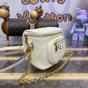 LV M83275 Louis Vuitton Mini Bumbag Monogram Empreinte Cream - Default Title - View 3