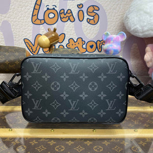 LV M46955 Louis Vuitton Alpha Messenger Bag Black - Default Title - View 2