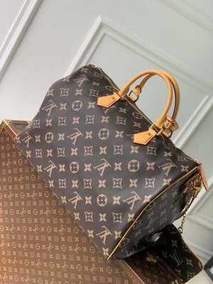 LV M46962 Louis Vuitton Speedy P9 Bandouliere 50 Bag Monogram Leather - Default Title - View 5