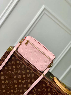 LV M47045 Louis Vuitton Pochette M¨¦tis East West Handbag Opal Pink - Default Title - View 3