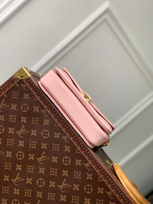 LV M47045 Louis Vuitton Pochette M¨¦tis East West Handbag Opal Pink - Default Title - View 4