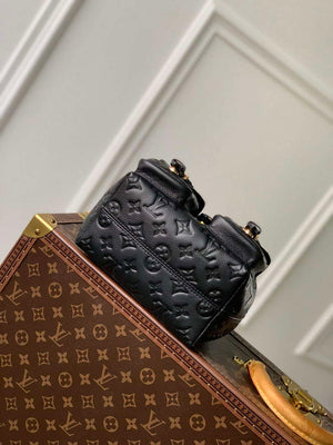 LV M47072 Louis Vuitton Playful Backup Backpack Bag Black - Default Title - View 4