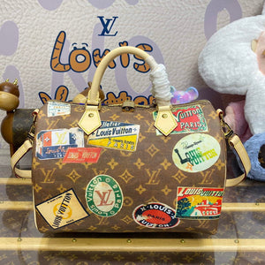 LV M47087 Louis Vuitton Speedy Bandouliere 30 Handbag Monogram Canvas - Default Title - View 1