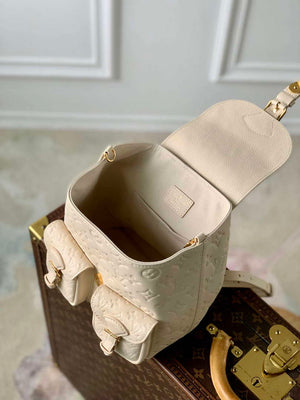 LV M47106 Louis Vuitton Playful Backup Backpack Bag Cream - Default Title - View 9