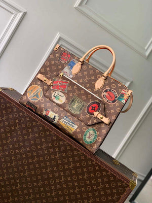 LV M47147 Louis Vuitton OnTheGo Voyage Tote Bag Monogram Canvas - Default Title - View 1