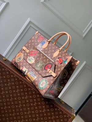 LV M47147 Louis Vuitton OnTheGo Voyage Tote Bag Monogram Canvas - Default Title - View 2