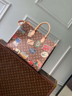 LV M47147 Louis Vuitton OnTheGo Voyage Tote Bag Monogram Canvas - Default Title - View 3
