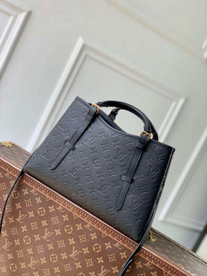 LV M47185 Louis Vuitton Babylone Tote MM Bag Black - Default Title - View 3