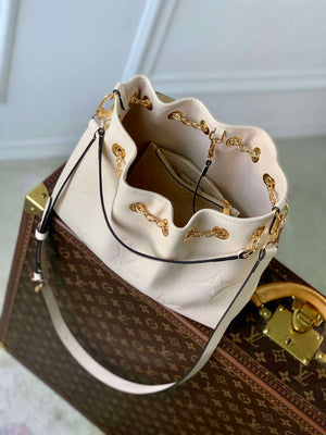 LV M47209 Louis Vuitton LV Bundle Bag Monogram Empreinte Leather Off-white - Default Title - View 8