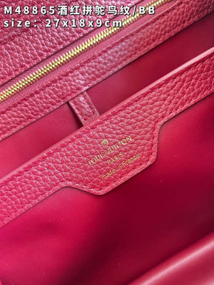 LV M48865 Louis Vuitton Capucines BB Bag Stitched ostrich leather - Default Title - View 6