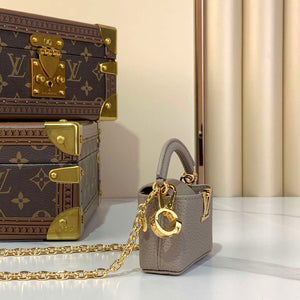 LV M48865 Louis Vuitton Capucines Micro Bag Gray - Default Title - View 2