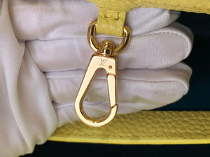 LV M48865 Louis Vuitton Capucines Mini BB Handbag M59468 Snow White and Cedrat - Default Title - View 7