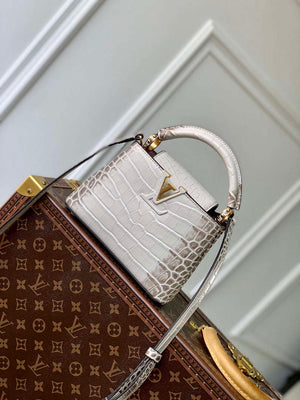 LV M48865 Louis Vuitton Capucines Mini Handbag Himalayas - Default Title - View 1