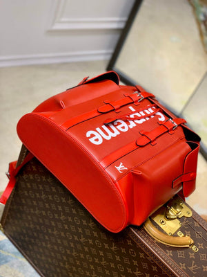 LV M53414 Louis Vuitton LV x Supreme Backpack Orange - Default Title - View 4