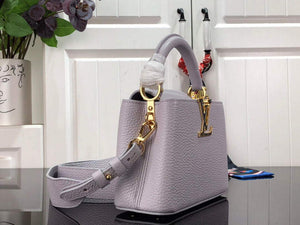 LV M56071 Louis Vuitton Capucines Mini Handbag Taro Purple - Default Title - View 2