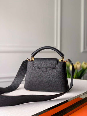 LV M56071 Louis Vuitton Capucines mini Leather Bag Black - Default Title - View 2