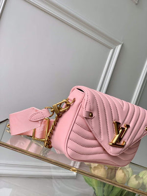 LV M56468 Louis Vuitton New Wave Multi-Pochette Leather M56461 Pink - Default Title - View 4
