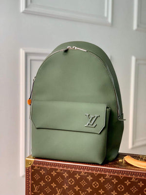 LV M57079 Louis Vuitton Backpack Lv Aerogram Green - Default Title - View 1