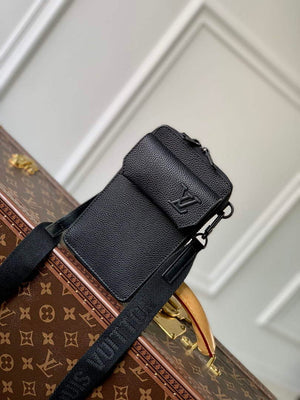 LV M57089 Louis Vuitton Phone Pouch Black - Default Title - View 1