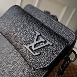 LV M57089 Louis Vuitton Phone Pouch Black - Default Title - View 3