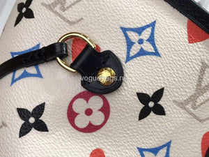 LV M57483 Louis Vuitton Game On Neverfull MM Monogram Bag M57462 White - Voguebags