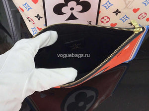 LV M57483 Louis Vuitton Game On Neverfull MM Monogram Bag M57462 White - Voguebags