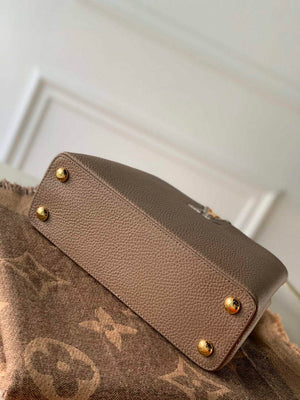 LV M57539 Louis Vuitton Capucines BB Handbag Grey and Pink - Default Title - View 4