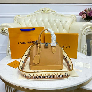 LV M57540 Louis Vuitton Alma BB Epi Handbag Caramel - Default Title - View 1